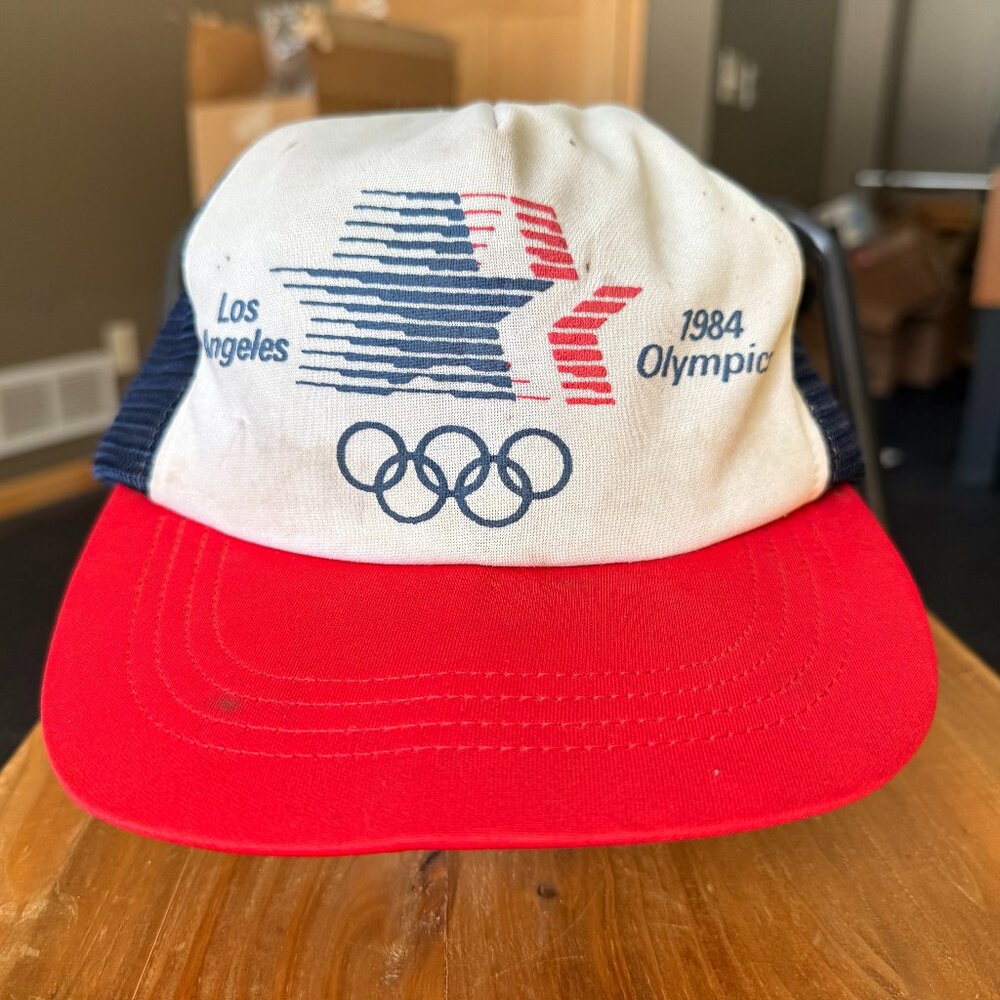 Vintage 1984 Los Angeles Olympics hat.